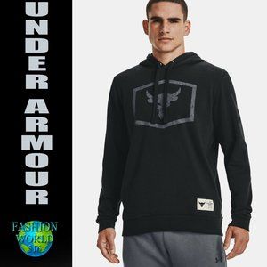 Under Armour Men's Project Rock Hoodie 1369937-001 Black/Pitch Gray NWT
